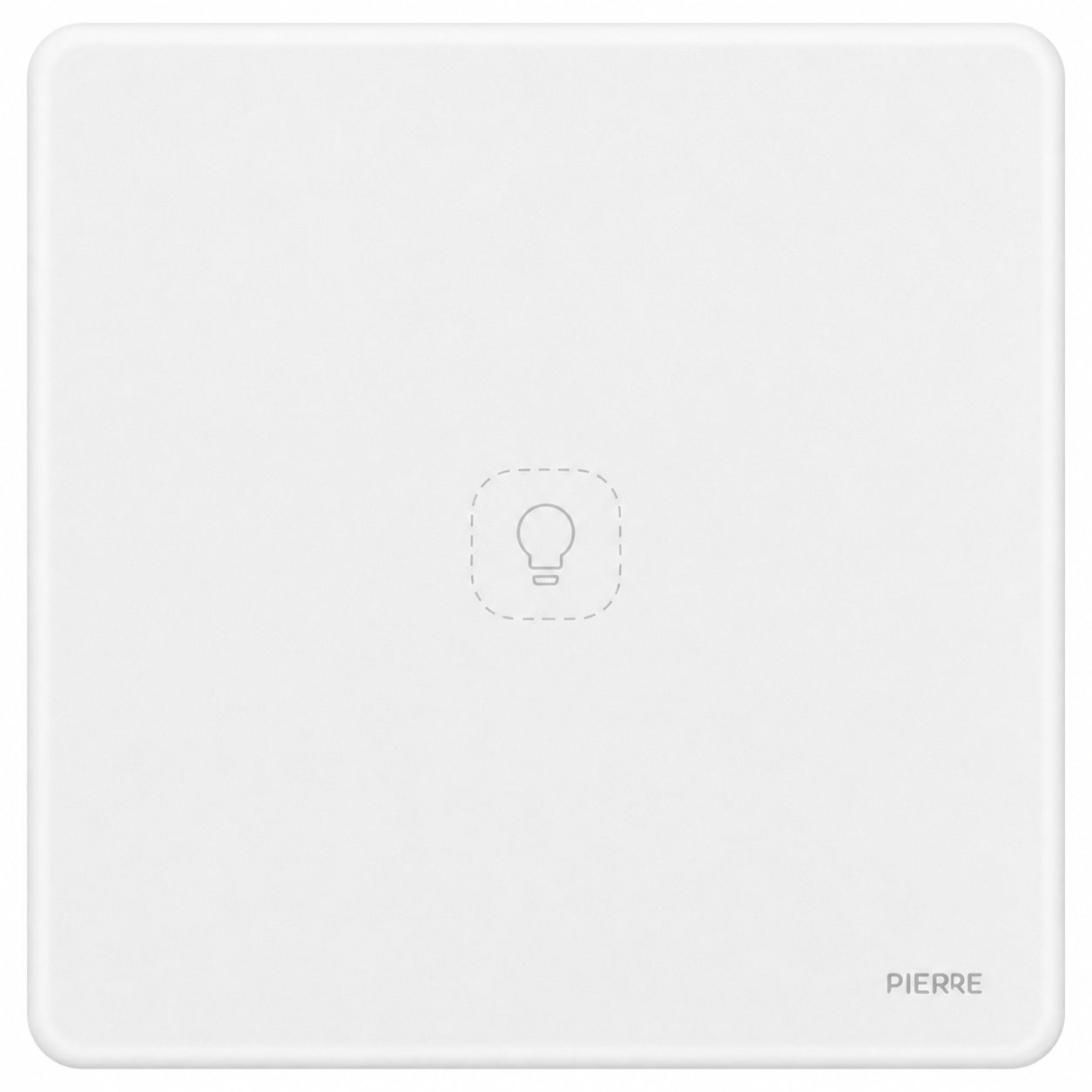 Rounded Series 1 Gang Light Switch - White (no Neutral)