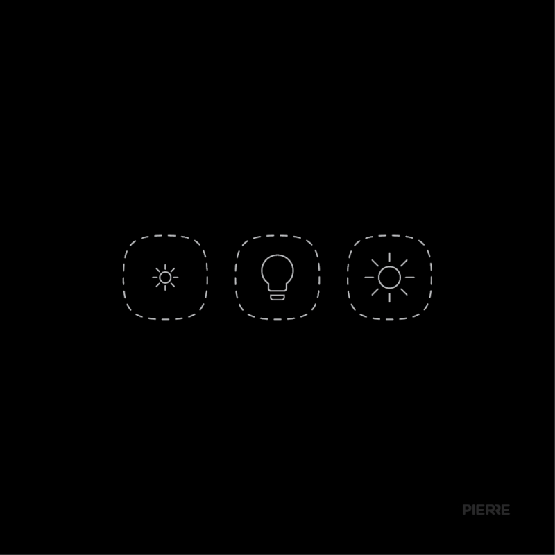 Flat Series 1 Gang Dimmer Switch - Black (L+N)